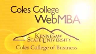 Coles College WebMBA Ranked Accredited Convenient [upl. by Blackington]