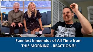 American Reacts Funniest Innuendos of All Time  This Morning REACTION [upl. by Yhprum685]