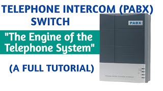 Telephone intercom system  PABX switching system [upl. by Archie]