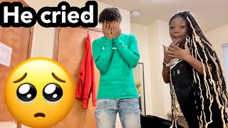 BREAKUP PRANK ON BOYFRIEND GONE WRONG [upl. by Ahseret]