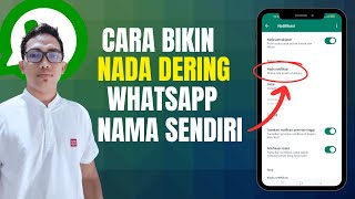 Cara Membuat Nada Dering Whatsapp Nama Sendiri [upl. by Ozzy]