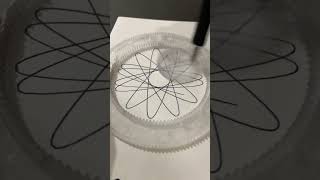 Geometric pattern spirographasmr spirograph geometricdesigns asmr viralshortvideo [upl. by Ailaham]