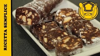 Salame al cioccolatoLa ricetta più semplice [upl. by Nyrek]