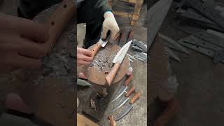 Pure tradition hand forged knives by master folk craftsmenshortvideo viralshort [upl. by Mhoj]