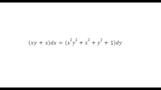 SEPARATION OF VARIABLES 22  xyxdxx2y2x2y21dy [upl. by Kizzie]