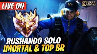 🔴 RANKED NO GLORIA MITICA RUSHANDO IMORTAL SOLO DIA 4 ❤️ MOBILE LEGENDS [upl. by Verda]