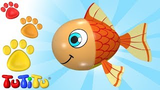 TuTiTu Animais 🐠 Peixe 🌻 Brincando e Aprendendo com Brinquedos 😍 [upl. by Imefulo]