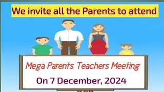 Mega Parents Teachers Meeting [upl. by Odie]