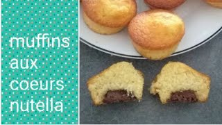 recette muffin coeur Nutella [upl. by Aisayt]