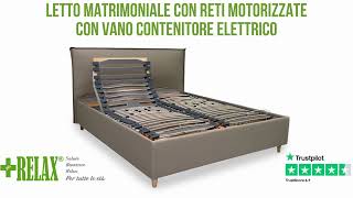 Letto Matrimoniale Con Rete Motorizzata e Vano Contenitore Elettrico [upl. by Donoho]