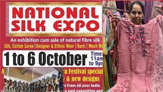 Dussehra Festivals Spl National Silk Expo in Satya Sai Nigamagamam Hyderabad Exhibition Cum Sales [upl. by Manoff95]