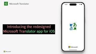 Redesigned Microsoft Translator iOS app [upl. by Lynden864]