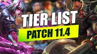 NEW Solo TIER LIST for 114 SMITE [upl. by Nashom58]