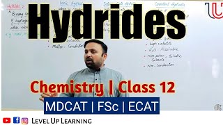 Hydrides  Types of Hydrides  Trend in Periodic Table  class 12 Chemistry  Mwaqas  MDCAT ECAT [upl. by Regni]