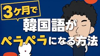 【実体験】私が３ヶ月で韓国語がペラペラになった方法！ [upl. by Ynnad]