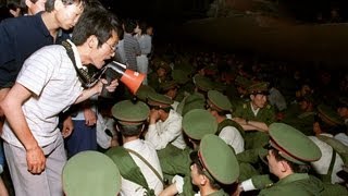 Photojournalist on Tiananmen Square tank standoff [upl. by Averi]