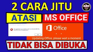 🔴Solusi office tidak bisa dibuka error updating office downloadoffice msoffice msofficetutorial [upl. by Eileek]