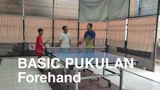 Teknik pukulan forehand tenis meja pemula [upl. by Crandale232]