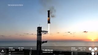 SpaceX Starship Catch in Reverse Video Launch from chopsticks [upl. by Dani]