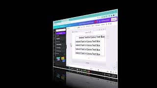 How to Indent Text in Canva Text Box [upl. by Ayila]