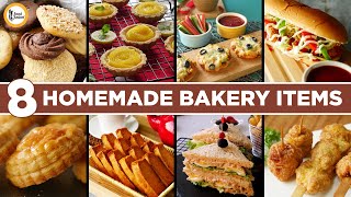 8 Homemade Bakery Items Recipes By Food Fusion [upl. by Rotceh]