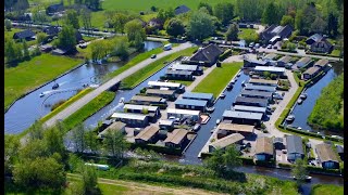 🇳🇱 Netherlands  Giethoorn by drone and boat 4K [upl. by Karyl]