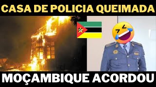 POPULAÇÃO QUEIMA CASA DE POLICIA  MOÇAMBIQUE REVOLTADA [upl. by Caputto302]