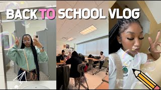 REALISTIC FIRST DAY OF SCHOOL  grwm amp school vlog [upl. by Annayak]