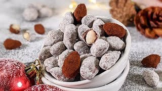 Amandes au chocolatFriandise de Noël comme au marché de Noël 1 goûter en famille pour les vacances [upl. by Orimlede]