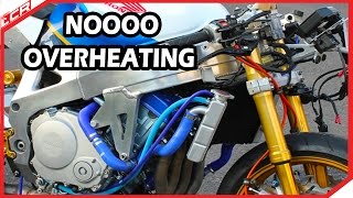 Honda Fireblade Over heating issues   Garage Build EP22 [upl. by Anor]