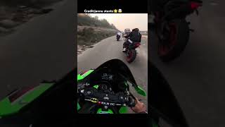 Crezy raider zx10r vs duke390 race🤯zx10rbikers bikerideviralshort youtubeshortsmotovlog [upl. by Lerual]