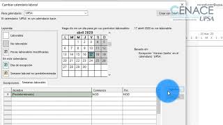 MS Project Configurar el Calendario Laboral [upl. by Hertberg]