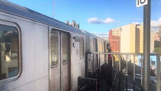 R142A 4 Train leaves Bedford Park Blvd w a missing chain [upl. by Manning]