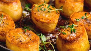 My Favourite Way To Cook Potatoes  Easy Fondant Potatoes Recipe [upl. by Donall]