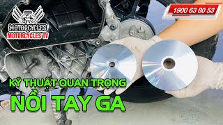 Video 662 Dạy Sửa Xe Các Vấn Đề Chuẩn Khi Muốn Nồi Xe Ga Chạy Êm Bền  Motorcycles TV [upl. by Neomah]