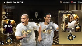 FREE 105 OVR ICONS BALLON DOR IS HERE IN FC MOBILE 105 OVR CRUYFF [upl. by Caffrey]