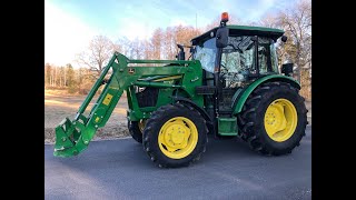 Tractor John deere 5075E for sale 60 hours as new 2020 year model with front loader JD H240 [upl. by Ortiz]