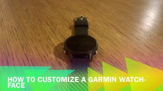 How to customize Garmin watch faces [upl. by Humphrey]