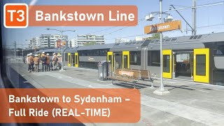 FULL RIDE REALTIME Final Days of the T3 Bankstown Line from Bankstown to Sydenham [upl. by Lasley]