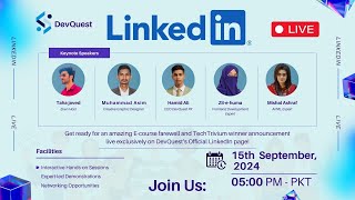 DevQuest ECourse Farewell and TechTrivium Winners Announcement Live [upl. by Race]