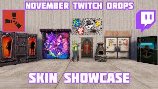 Rust November 2024 Twitch Drops Skins Showcase [upl. by Frohne]