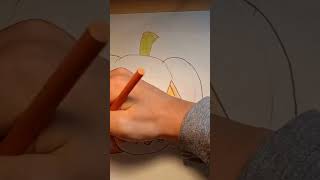 Jack o lantern Drawing Tutorial Linked Above [upl. by Enelahs]