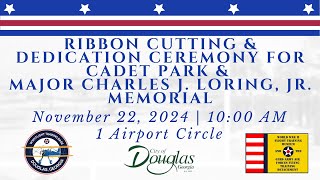 Cadet Park and Loring Memorial Ribbon Cutting and Dedication Nov 22 2024 [upl. by Veronike]