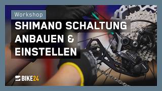 Anleitung Shimano Schaltung einstellen  Schaltwerk amp Umwerfer montieren Pedale wechseln How to [upl. by Rednaeel]