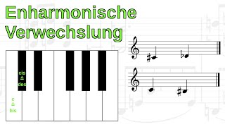 Die Enharmonische Verwechslung inkl Beispiel [upl. by Anselme141]