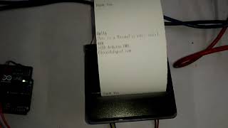 Thermal Printer Interfacing with Arduino Uno [upl. by Nuli]