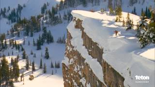 World Record Ski Jump  255 Foot Cliff [upl. by Lertsek437]