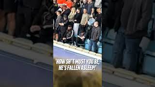 HOW SHT MUST YOU BE HES FALLEN ASLEEP 😴THIS SHEFFIELD WEDNESDAY FAN WAS CAUGHT SLIPPING 😂 [upl. by Lednor144]