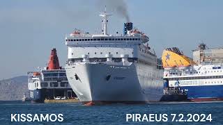 KISSAMOS maiden arrival at Piraeus Port [upl. by Adnamra]