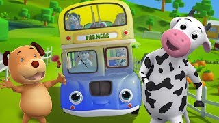 Las ruedas del autobús  canciones infantiles en español  Wheels on The Bus  Farmees Español [upl. by Couq]